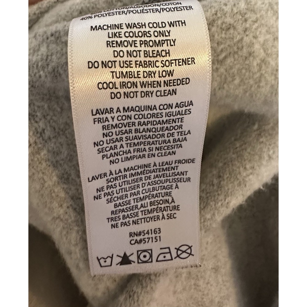 Calvin Klein Performance Grey Sweatshirt Side Slits Women's Med - Picture 7 of 7